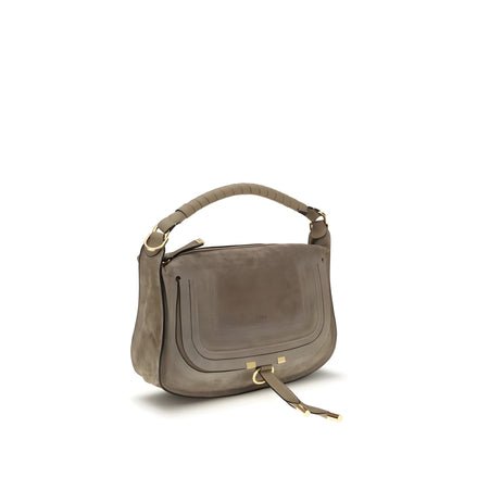 Chloé Beige Calf Leather Shoulder Bag - Marcie