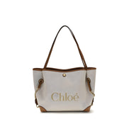Chloé Beige Cotton Shoulder Bag