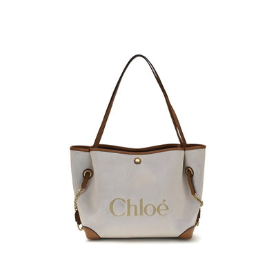 Chloé Beige Cotton Shoulder Bag