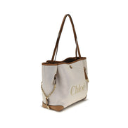 Chloé Beige Cotton Shoulder Bag
