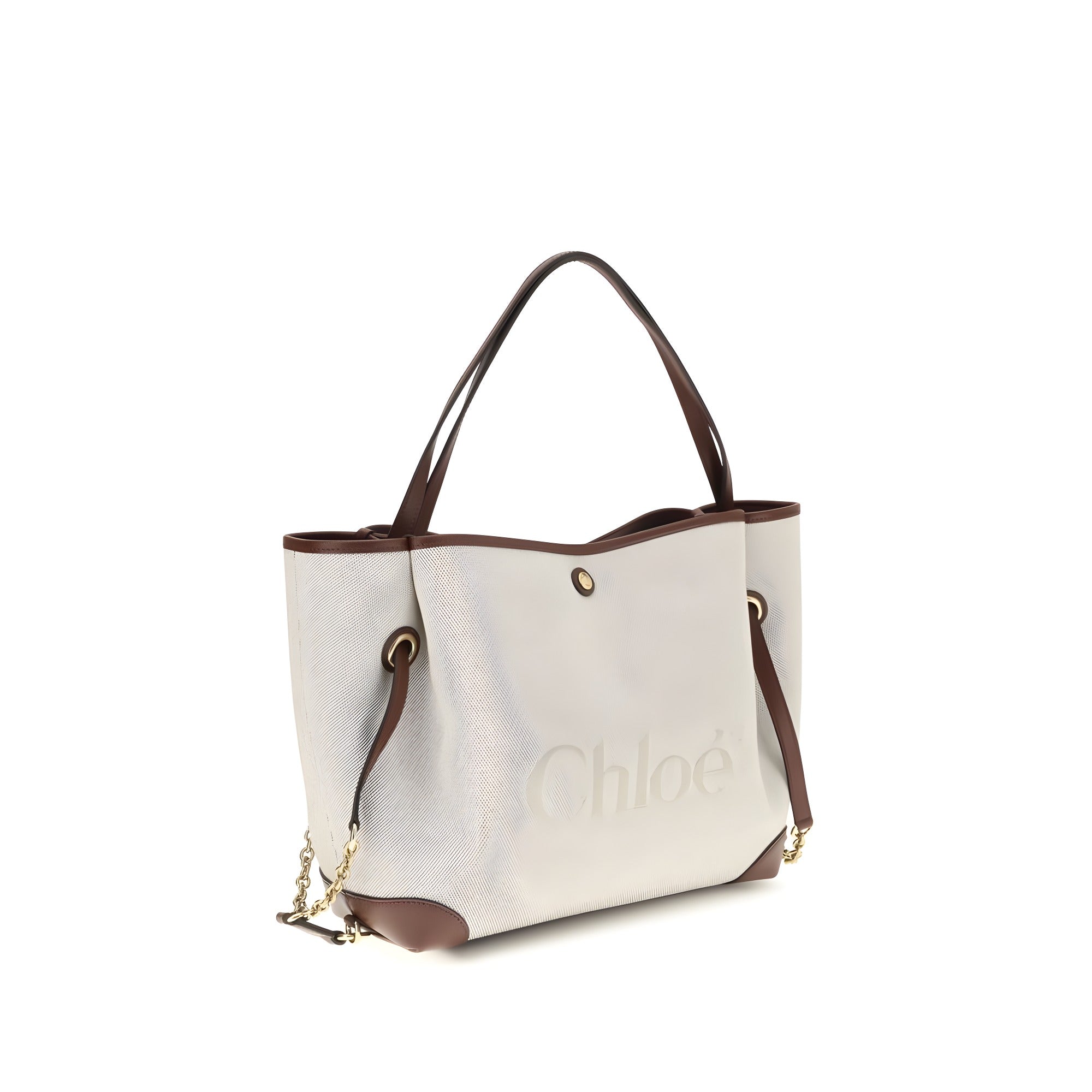 Chloé Beige Cotton Shoulder Bag