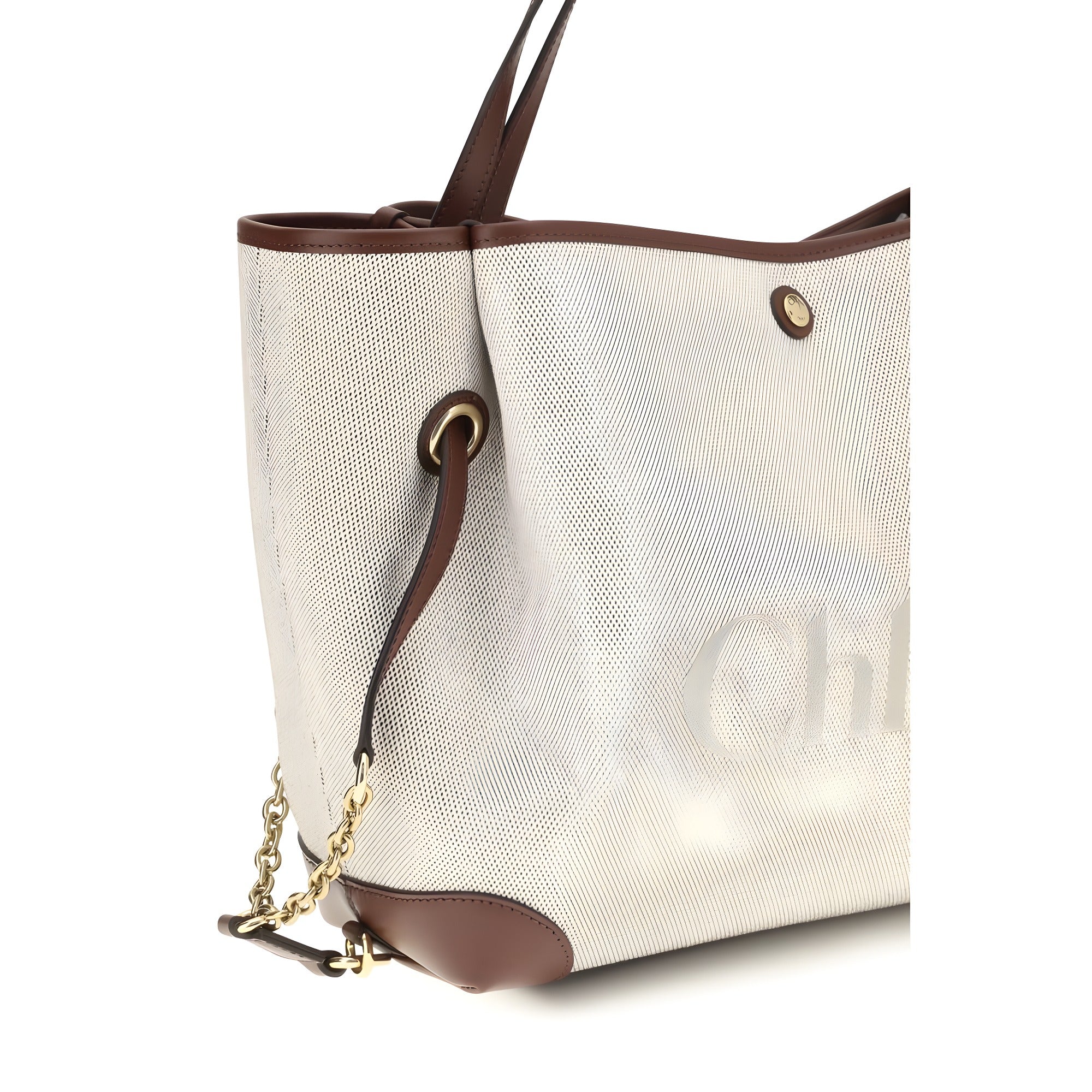 Chloé Beige Cotton Shoulder Bag