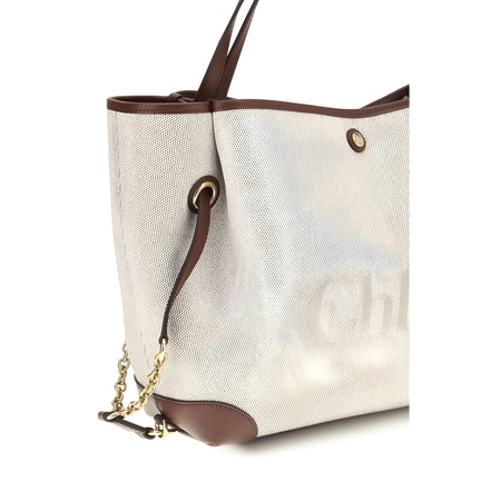 Chloé Beige Cotton Shoulder Bag