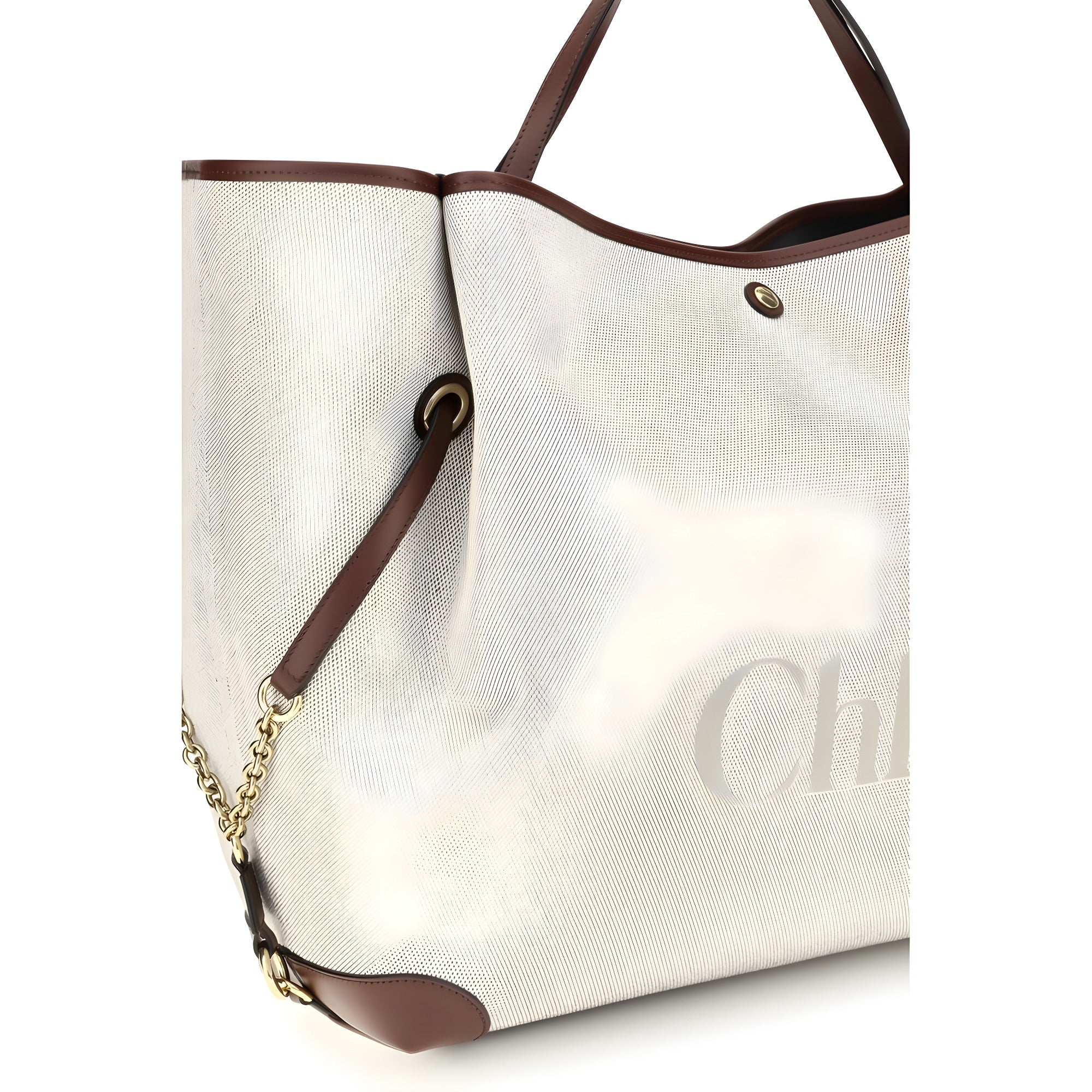 Chloé Beige Cotton Shoulder Bag