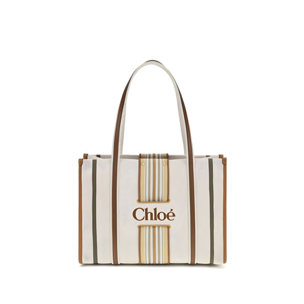 Chloé Beige Cotton Shoulder Bag