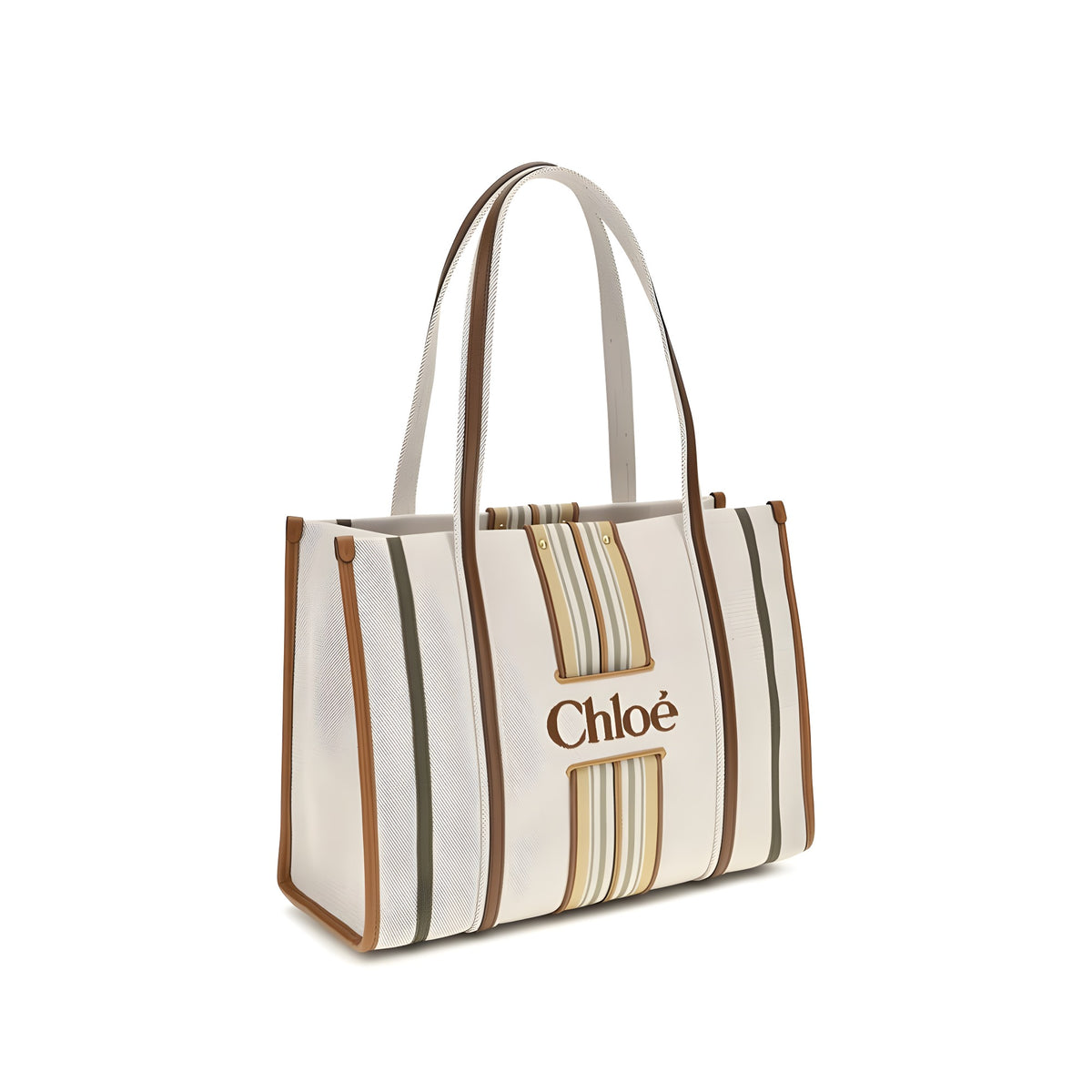Chloé Beige Cotton Shoulder Bag