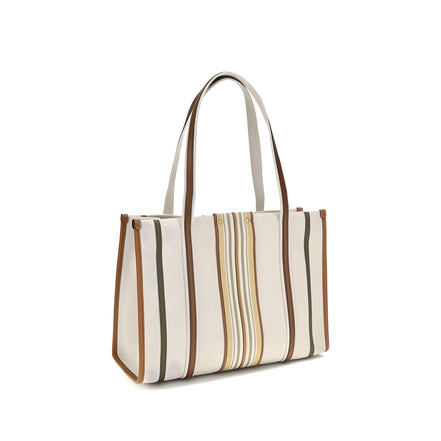 Chloé Beige Cotton Shoulder Bag