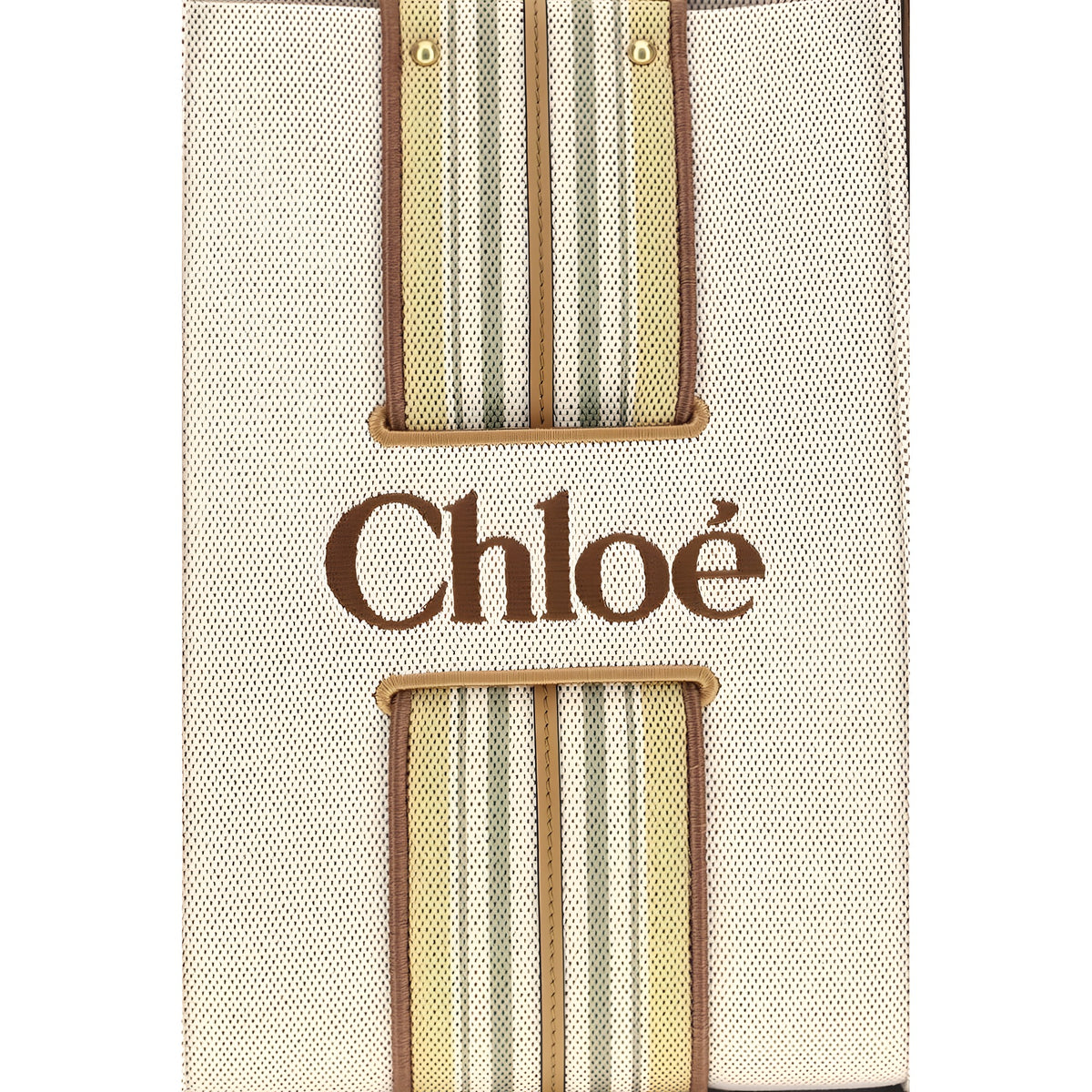 Chloé Beige Cotton Shoulder Bag