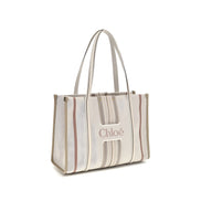 Chloé Beige Cotton Shoulder Bag