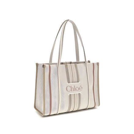Chloé Beige Cotton Shoulder Bag