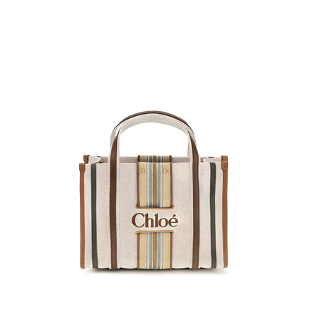 Chloé Beige Cotton Shoulder Bag