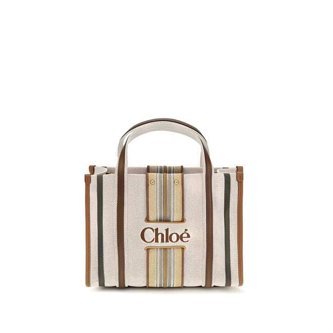 Chloé Beige Cotton Shoulder Bag