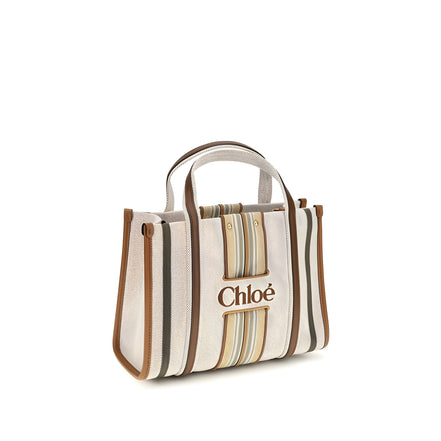 Chloé Beige Cotton Shoulder Bag