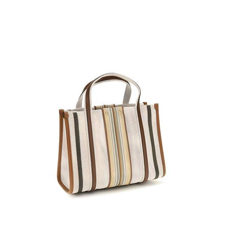 Chloé Beige Cotton Shoulder Bag