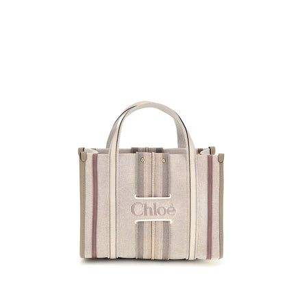 Chloé Beige Cotton Shoulder Bag