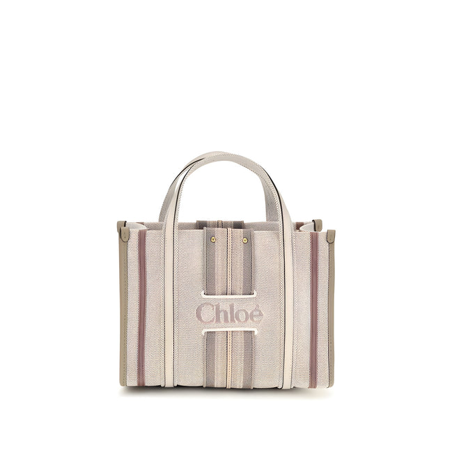 Chloé Beige Cotton Shoulder Bag