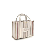 Chloé Beige Cotton Shoulder Bag