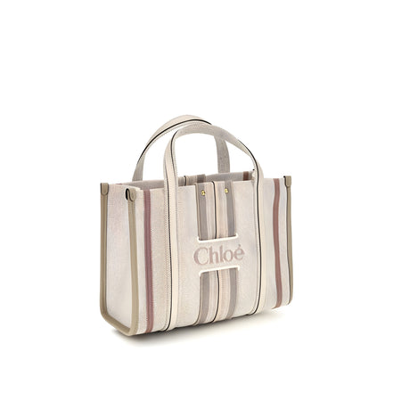 Chloé Beige Cotton Shoulder Bag