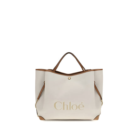 Chloé Beige Cotton Shoulder Bag