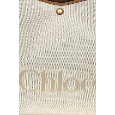 Chloé Beige Cotton Shoulder Bag