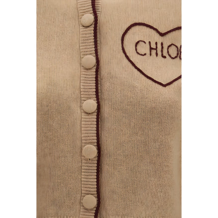 Chloé Beige Wool Cardigan