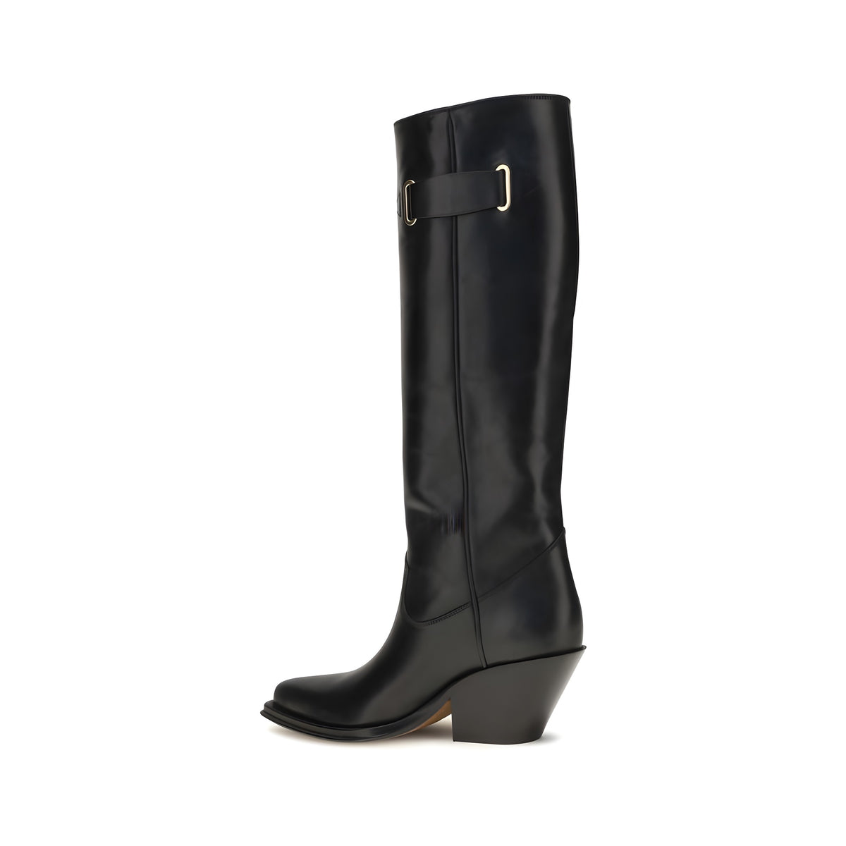 Chloé Black Leather Over The Knee Boots