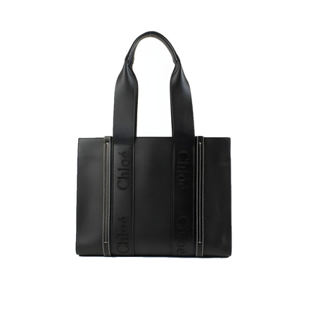 Chloé Black Leather Tote Bag