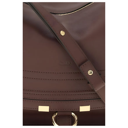 Chloé Bordeaux Marcie Small Shoulder Bag