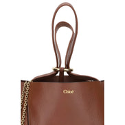 Chloé Brown Spin Large Shoulder Bag