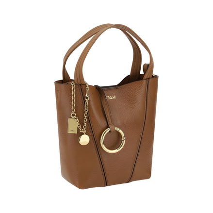 Chloé Brown Spin Shoulder Bag