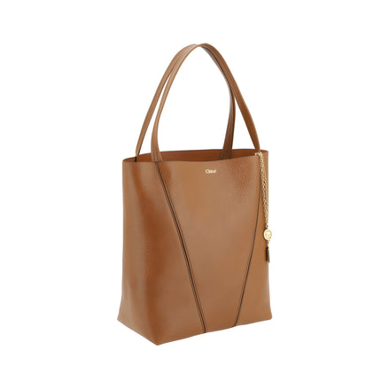 Chloé Brown Spin Medium Shoulder Bag