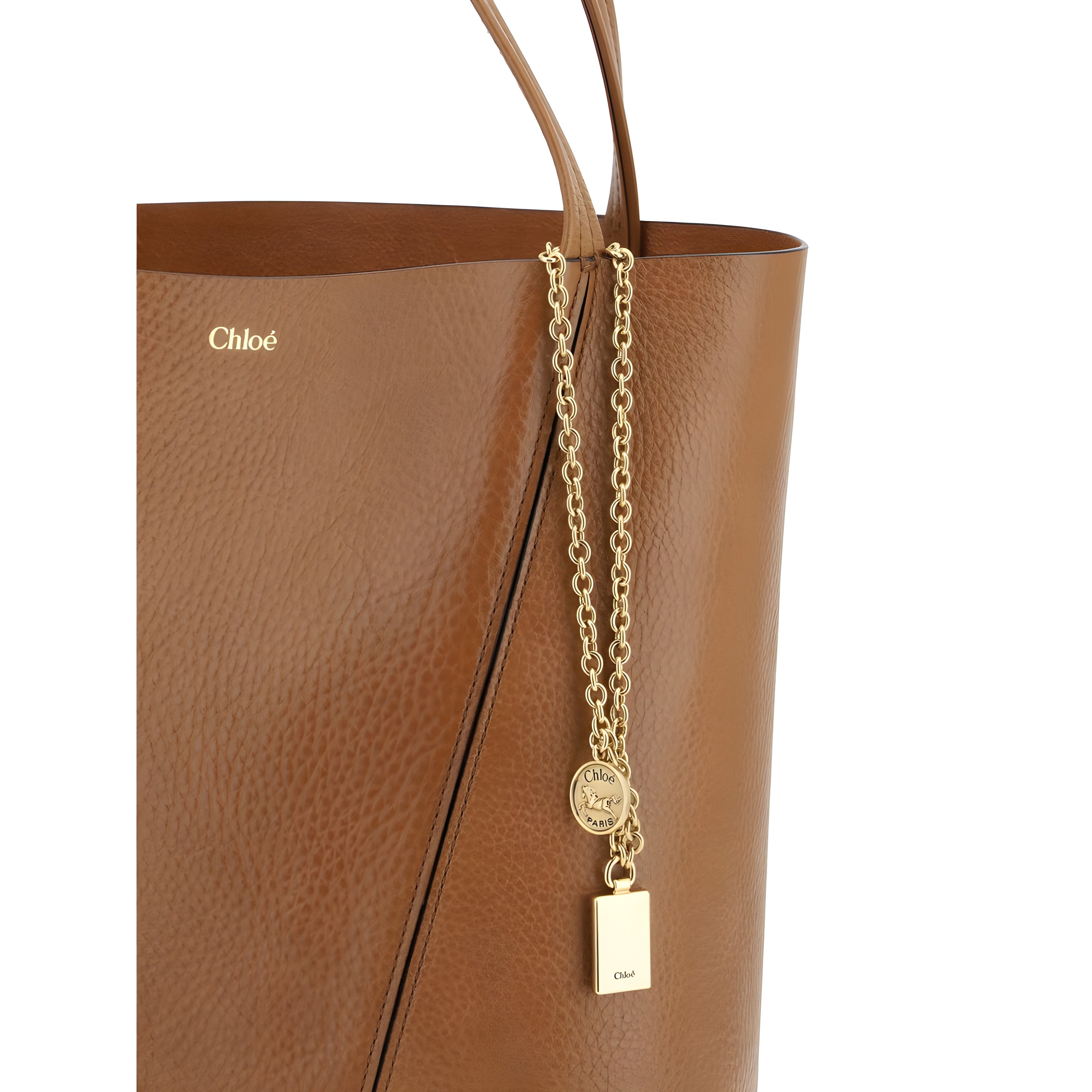 Chloé Brown Spin Medium Shoulder Bag