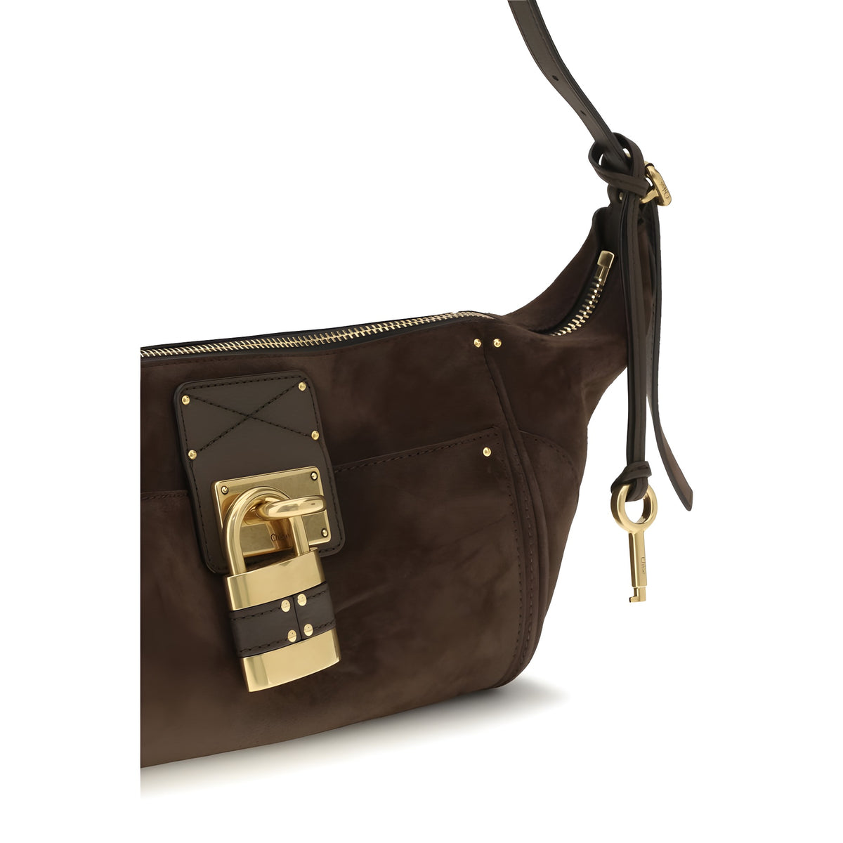 Chloé Brown Calf Leather Bos Taurus Shoulder Bag