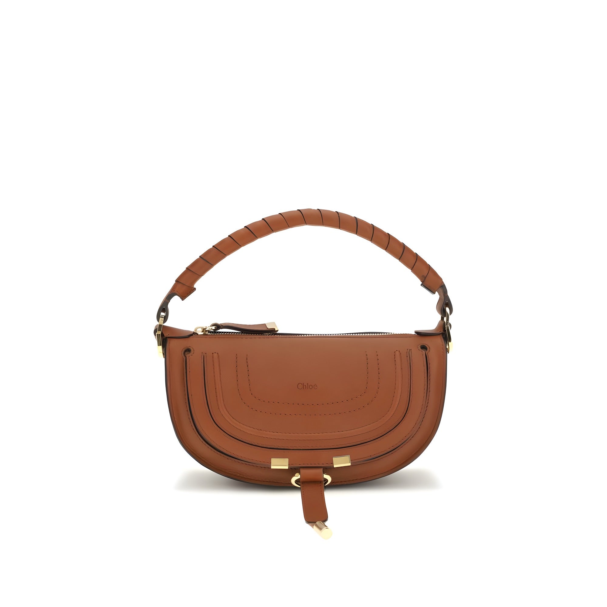 Chloé Brown Calf Leather Shoulder Bag