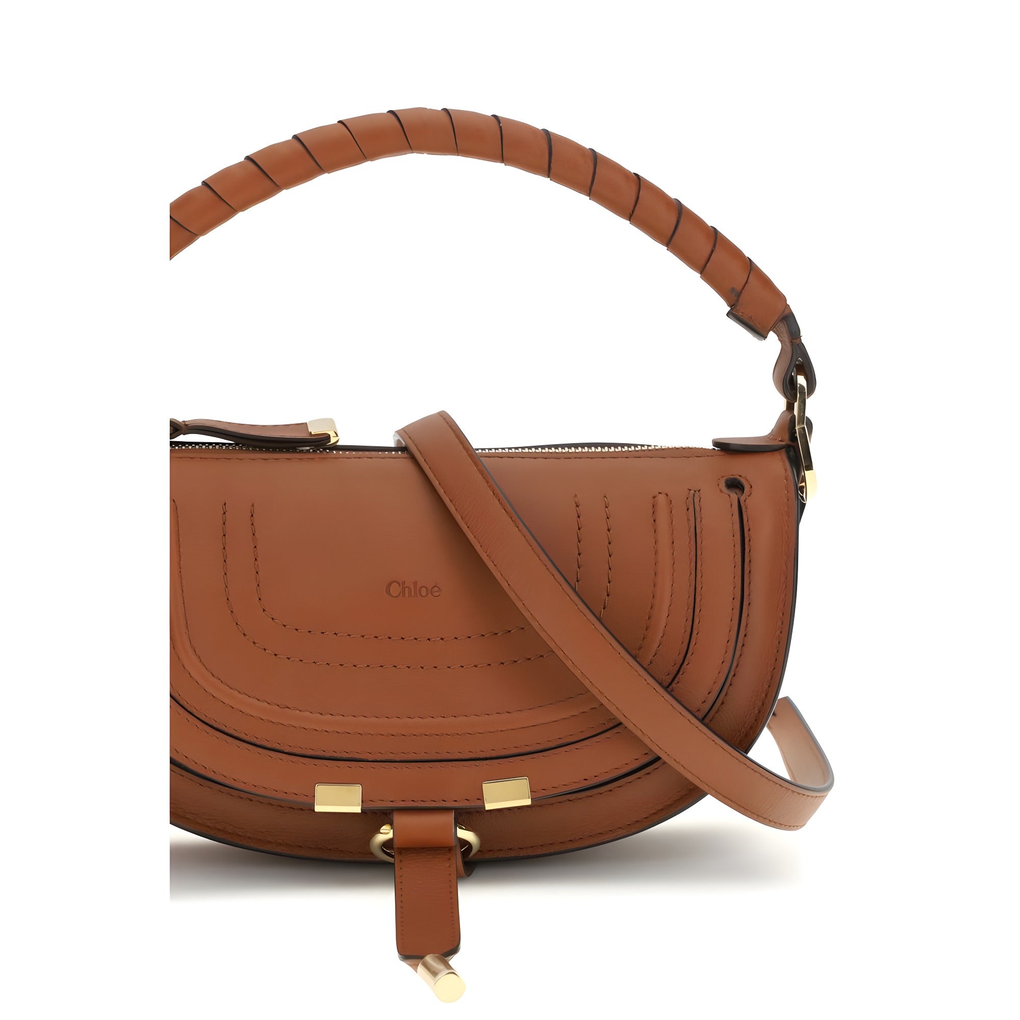 Chloé Brown Calf Leather Shoulder Bag