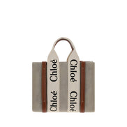 Chloé Brown Linen Handbag