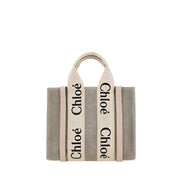 Chloé Brown Linen Handbag