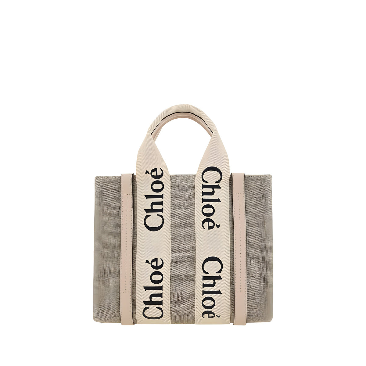 Chloé Brown Linen Handbag