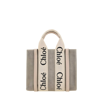 Chloé Brown Linen Handbag