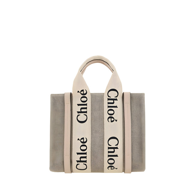 Chloé Brown Linen Handbag