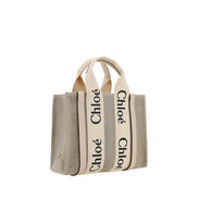 Chloé Brown Linen Handbag