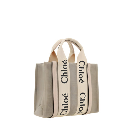 Chloé Brown Linen Handbag