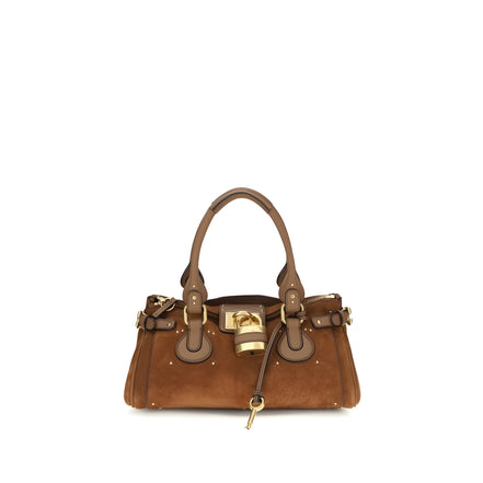 Chloé Brown Paddington Suede Shoulder Bag