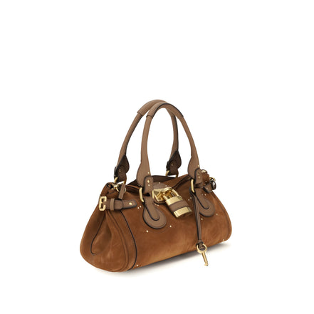Chloé Brown Paddington Suede Shoulder Bag