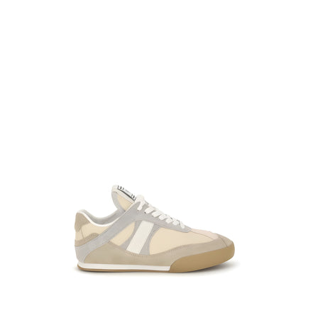 Chloé Gray Calf Leather Athletic Sneakers