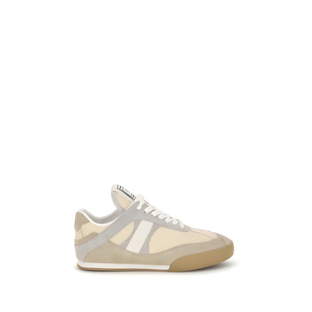 Chloé Gray Calf Leather Athletic Sneakers