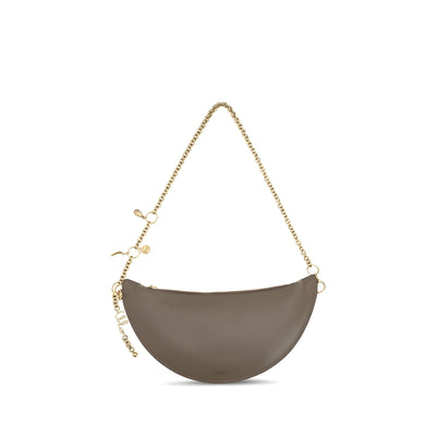 Chloé Gray Calf Leather Shoulder Bag