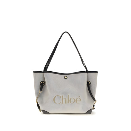 Chloé Gray Cotton Shoulder Bag