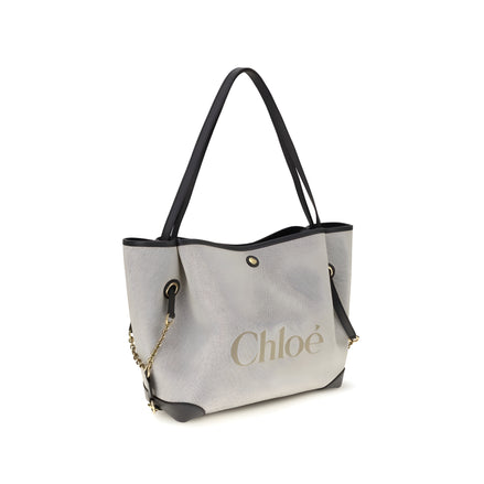 Chloé Gray Cotton Shoulder Bag