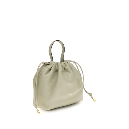 Chloé Gray Leather Shoulder Bag